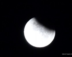 Luna en el último eclipse