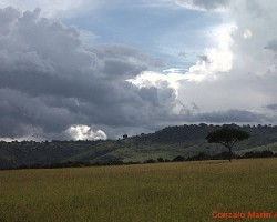 Nubes en el masai mara