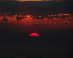 Rojo atardecer