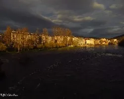 Con la luz del atardecer