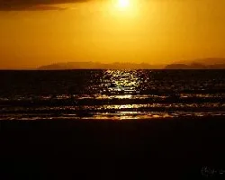 Puesta de sol en la playa