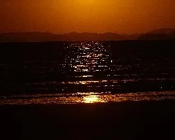 Puesta de sol en la playa