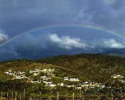 Arco iris sobre portomourisco