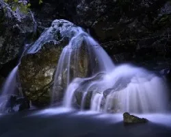 Cascada en el rio calera.