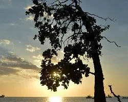 Atardecer en la playa