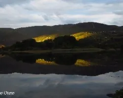 La luz del atardecer